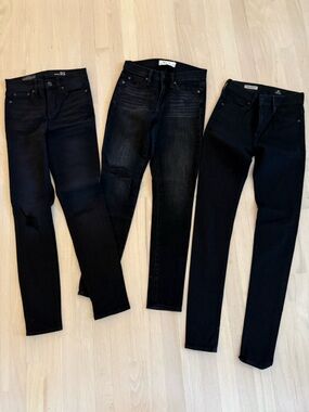 ANTHRO, JCREW, GAP  Black JEANS